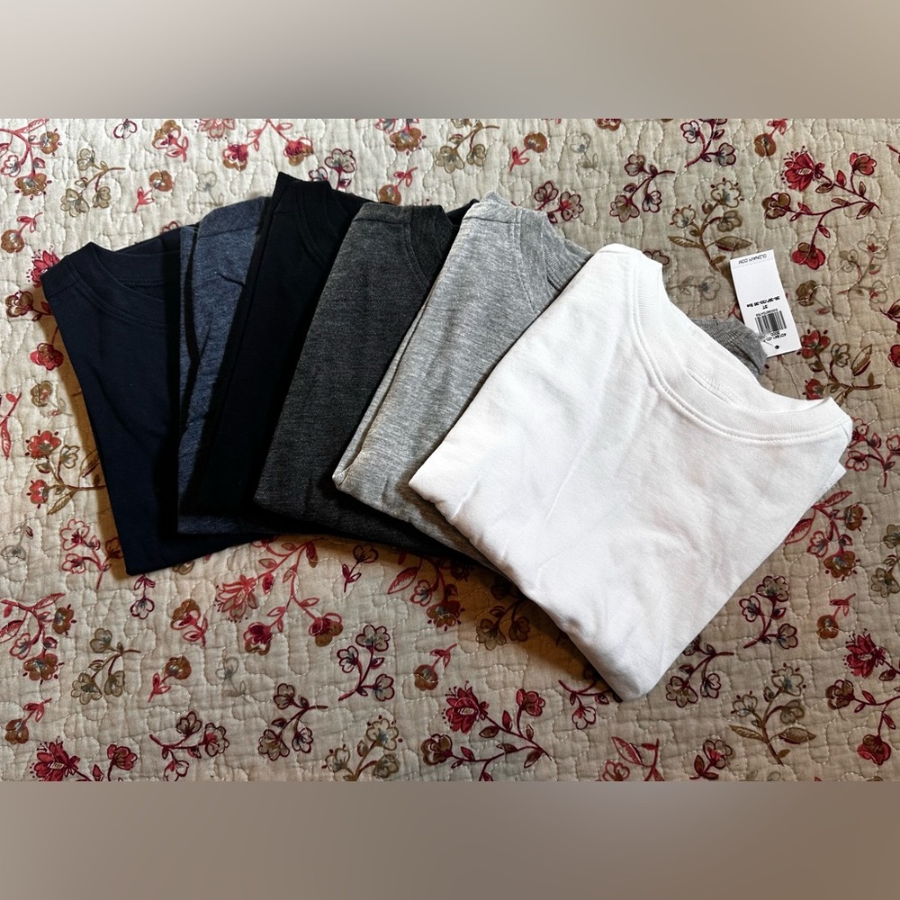 Old Navy Unisex Long Sleeve T-shirt 6 Pack